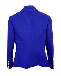Eliza Royal Blue Double Breasted Blazer - ALLARA
