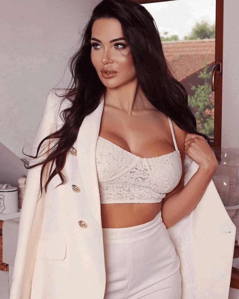 Veronica Off White Double Breasted Blazer - ALLARA