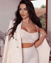 Veronica Off White Double Breasted Blazer - ALLARA