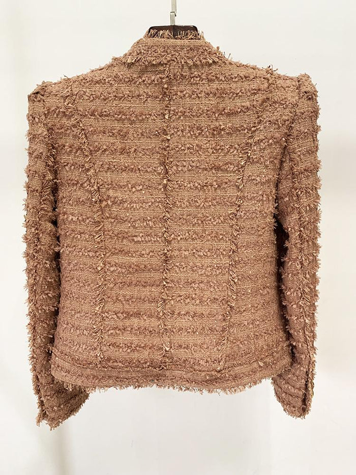 Calliope Camel Tweed Jacket