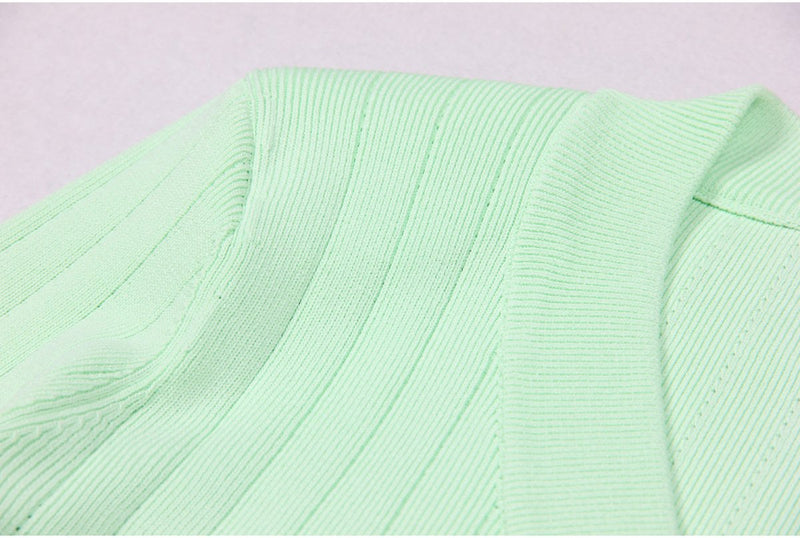 Amara Green Knit Cardigan