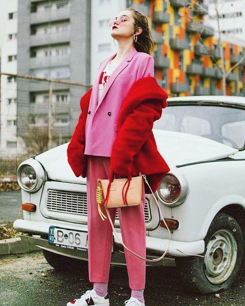 Vienna Pink Faux Fur Coat
