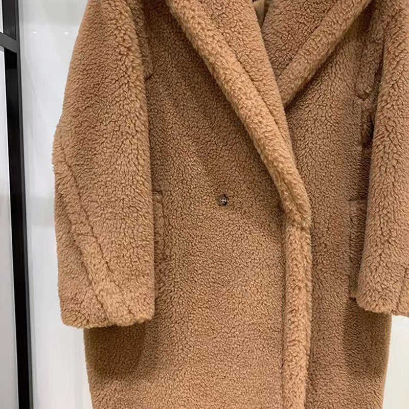 PRAGUE Brown Faux Fur Teddy Coat