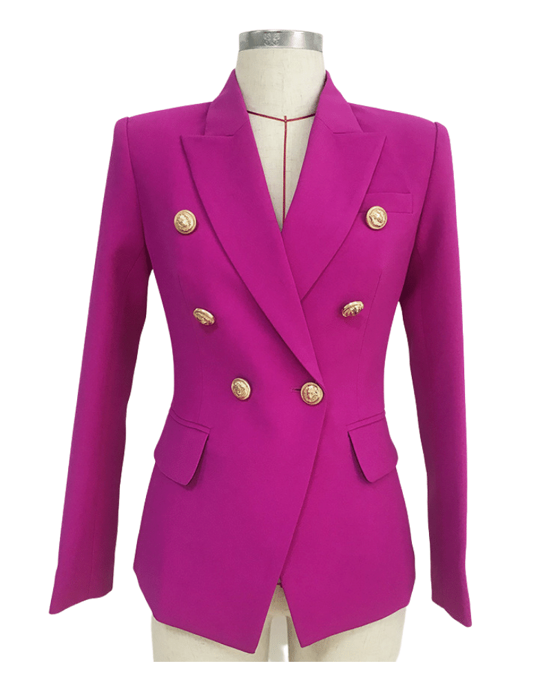 Lucille Purple Double Breasted Blazer