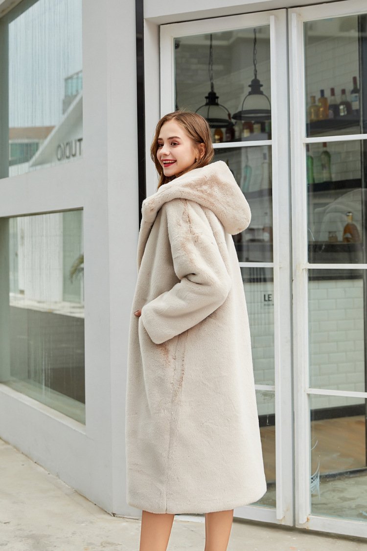 Anchorage Faux Fur Hooded Long Coat