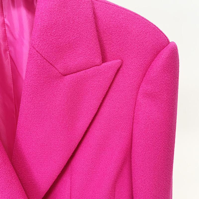 Lacey Pink Bow Tie Pea Coat