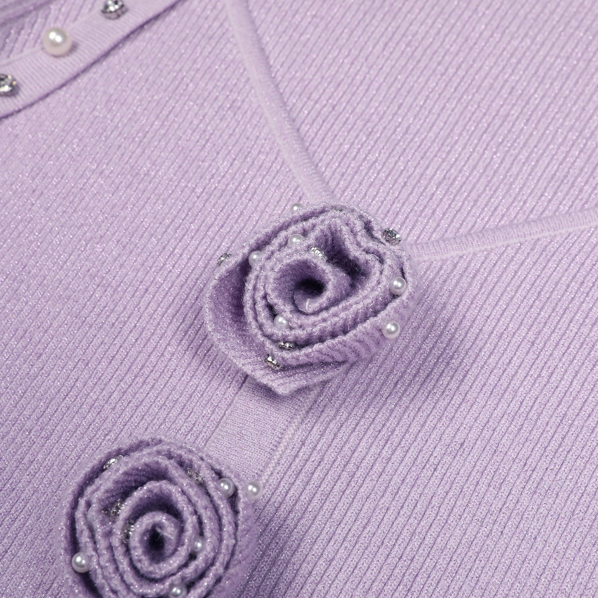 Madison Rose Embellished Knit Mini Dress