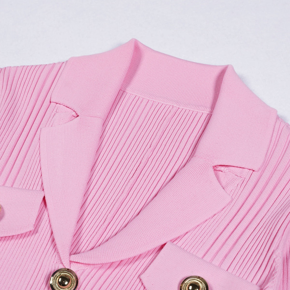 Lola V-Neck Knit Midi Dress with Flared Hem