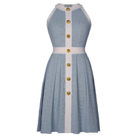 Clara Contrast Knit Skater Mini Dress