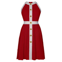 Clara Contrast Knit Skater Mini Dress