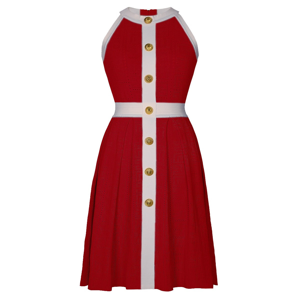 Clara Contrast Knit Skater Mini Dress