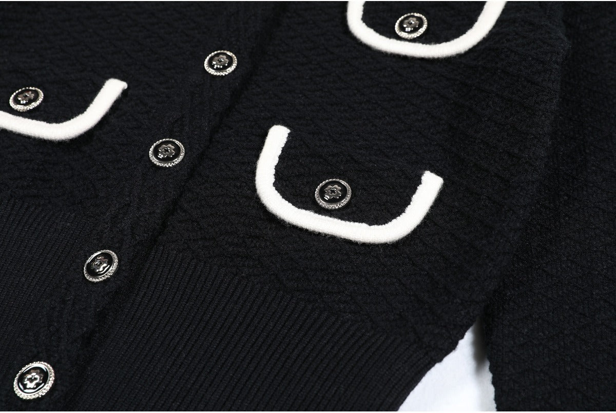 Genevieve Knit Cardigan and Wide-Leg Pant Set