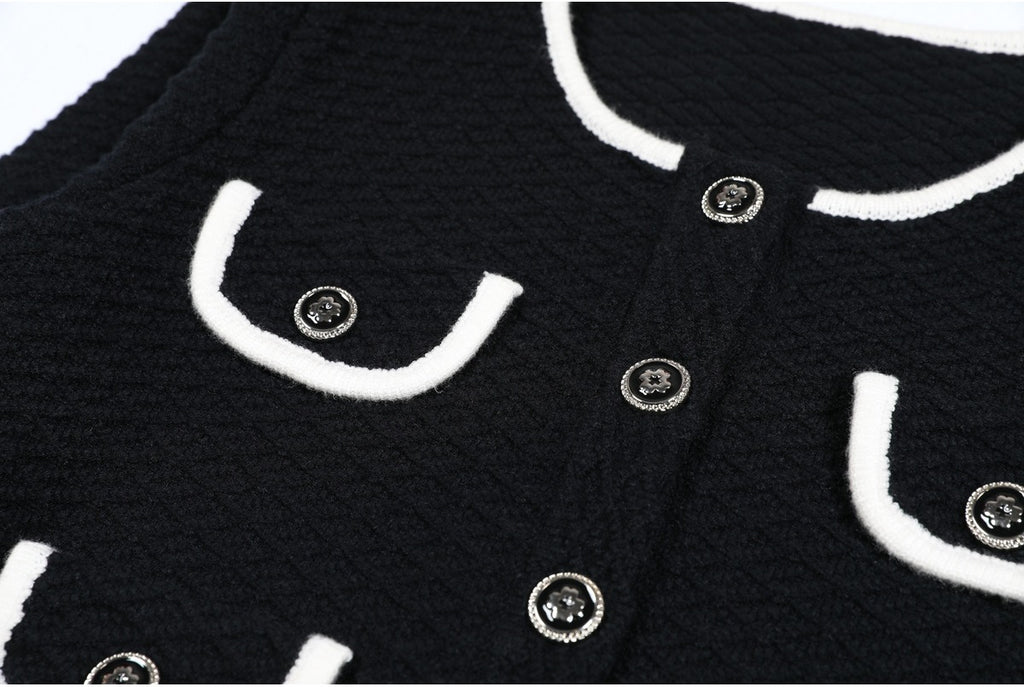 Genevieve Knit Cardigan and Wide-Leg Pant Set