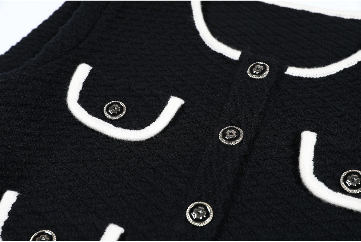 Genevieve Knit Cardigan and Wide-Leg Pant Set