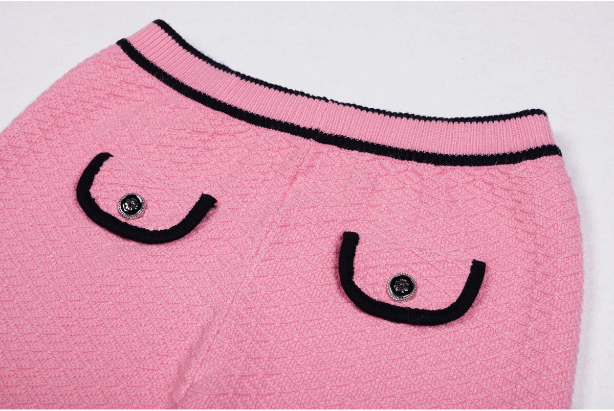 Genevieve Knit Cardigan and Wide-Leg Pant Set