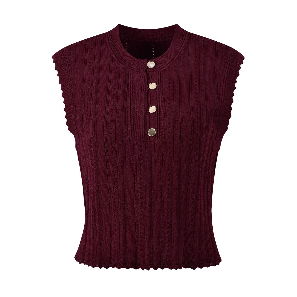 Valentina Burgundy Knit Three Piece Cardigan Set