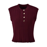 Valentina Burgundy Knit Three Piece Cardigan Set