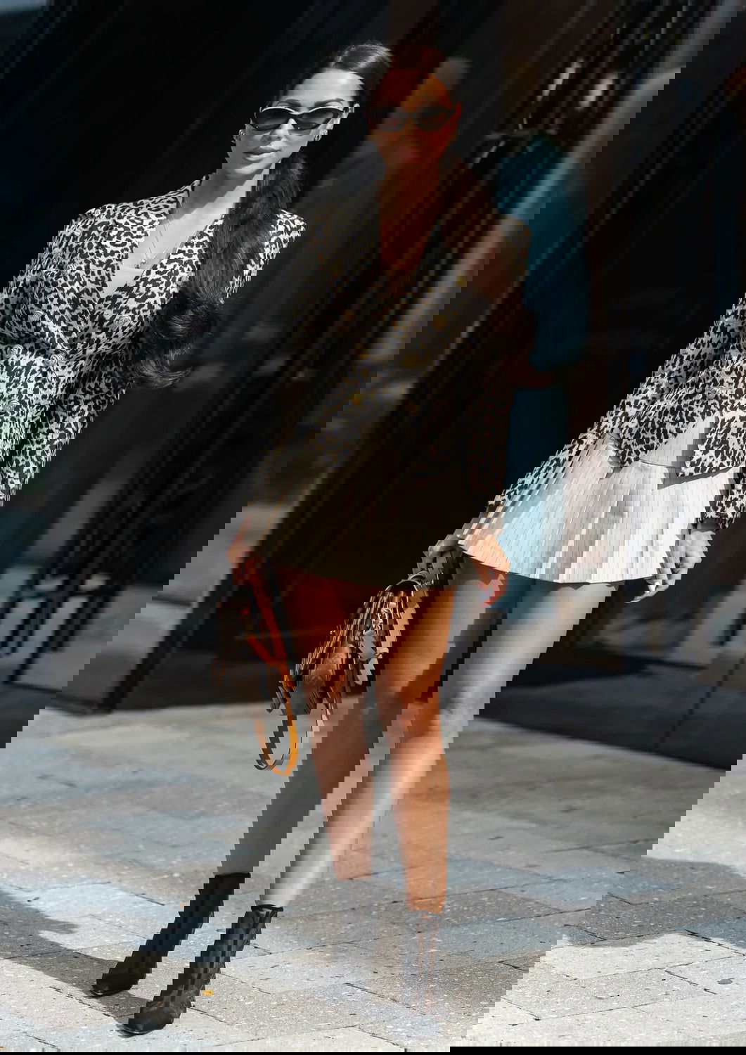 Adelina Leopard Print Blazer - ALLARA