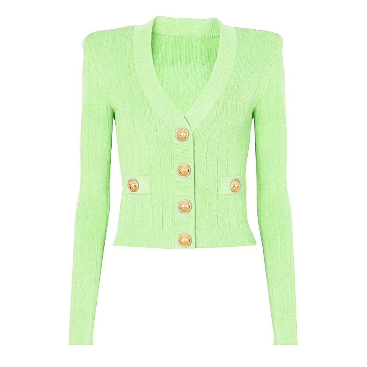 Amara Green Knit Cardigan - ALLARA