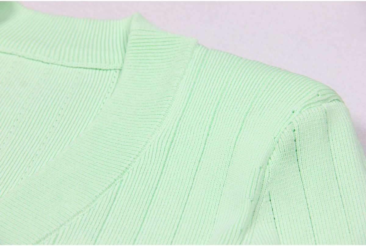 Amara Green Knit Cardigan - ALLARA