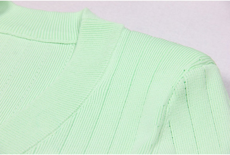 Amara Green Knit Cardigan - ALLARA