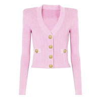 Amara Pink Knit Cardigan - ALLARA