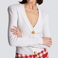 Amara White Knit Cardigan - ALLARA