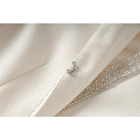 Aurora Beaded Round Collar Tweed Jacket - ALLARA