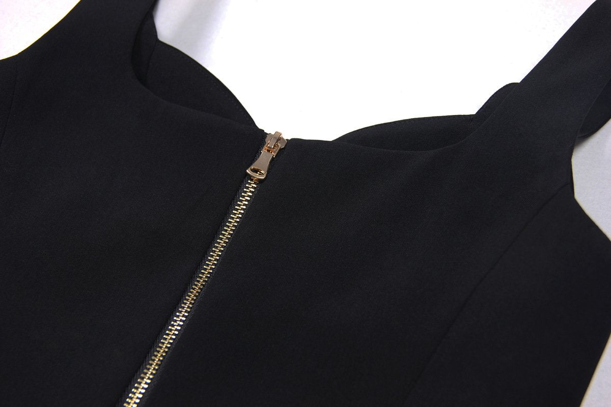 Brielle Black Tank and Skirt Two Piece Set - ALLARA