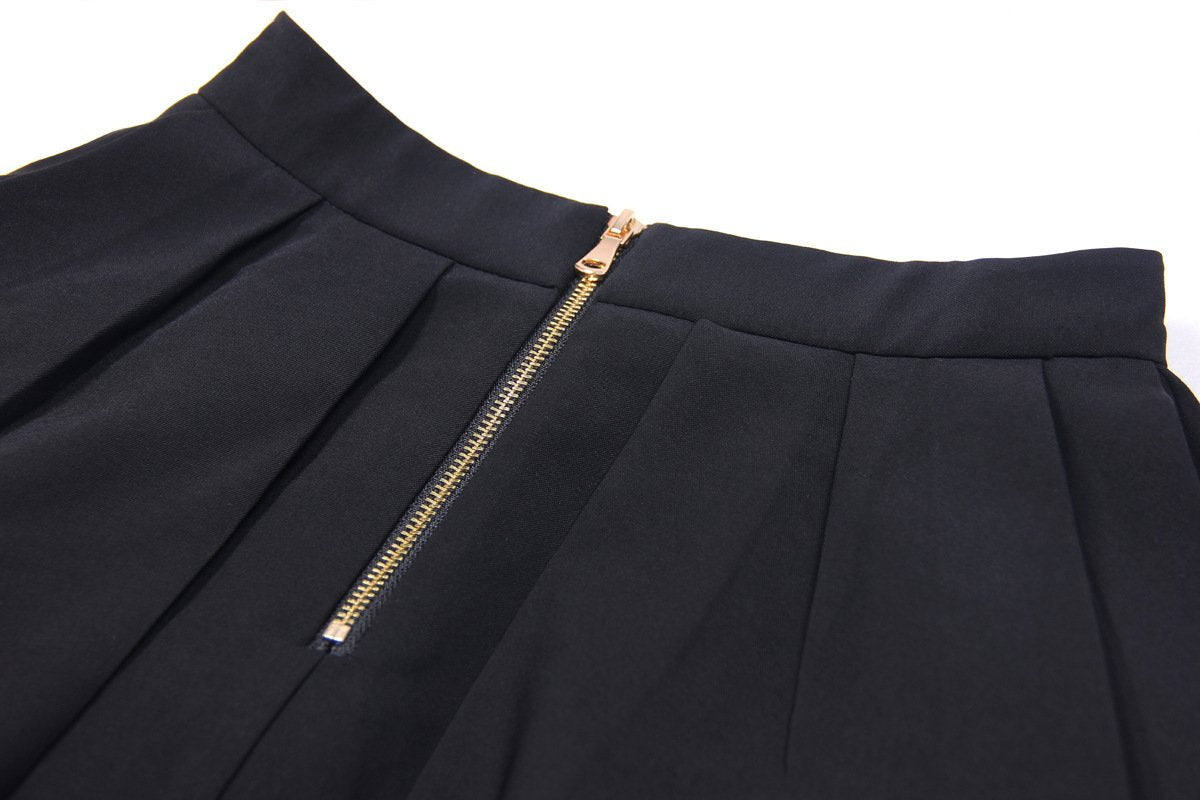 Brielle Black Tank and Skirt Two Piece Set - ALLARA