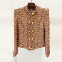 Calliope Camel Tweed Jacket - ALLARA