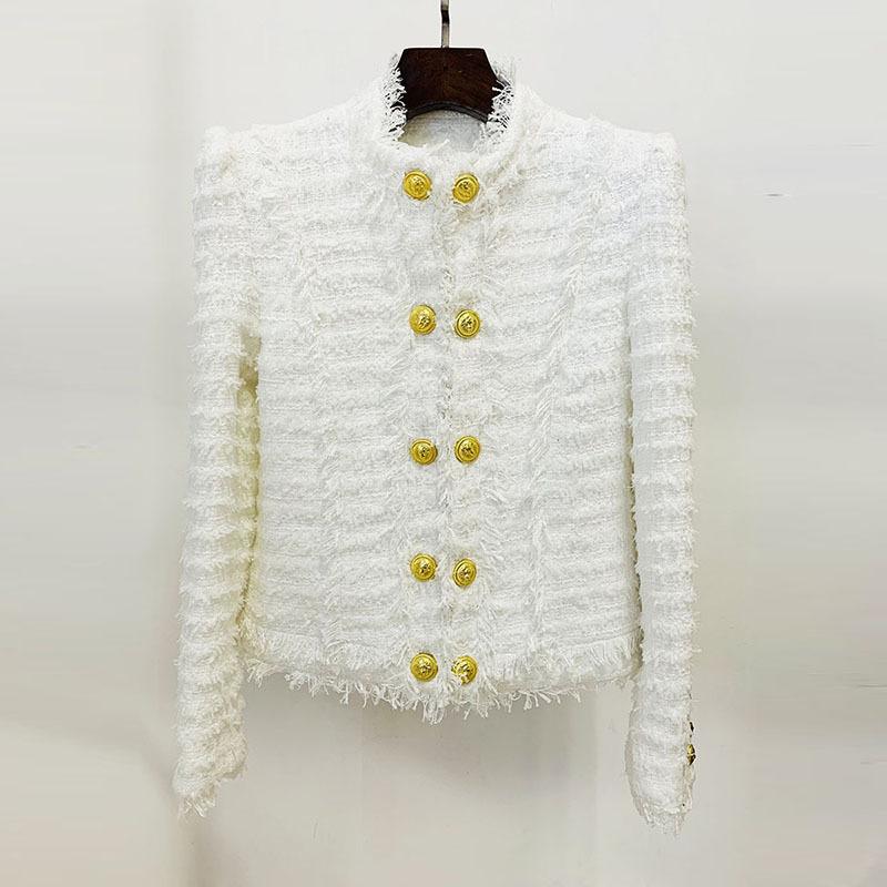 Calliope White Tweed Jacket - ALLARA