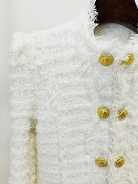 Calliope White Tweed Jacket - ALLARA