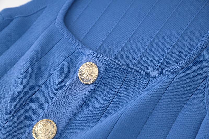 Courtney Blue Tank and Skirt Knit Two Piece Set - ALLARA