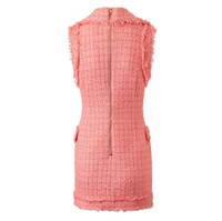 Desiree Pink Tweed Mini Dress - ALLARA