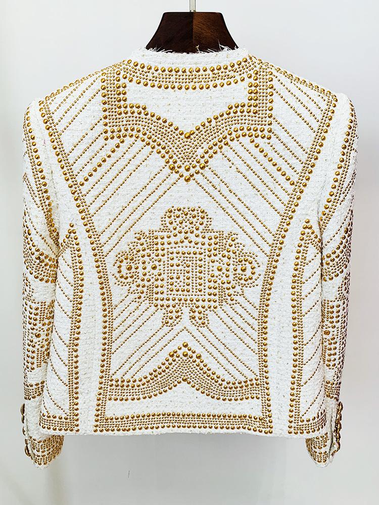 【ALUDE SELECT】 tweed jacket white ALUDE SELECT】white tweed jacket | 【ALUDE】韓国メンズ