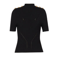 Esme Black Knit Top - ALLARA