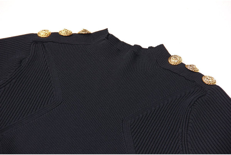 Esme Black Knit Top - ALLARA