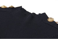 Esme Black Knit Top - ALLARA