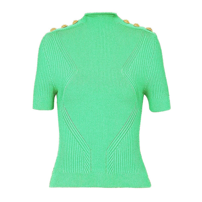 Esme Green Knit Top - ALLARA