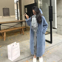 Anchorage Faux Fur Hooded Long Coat