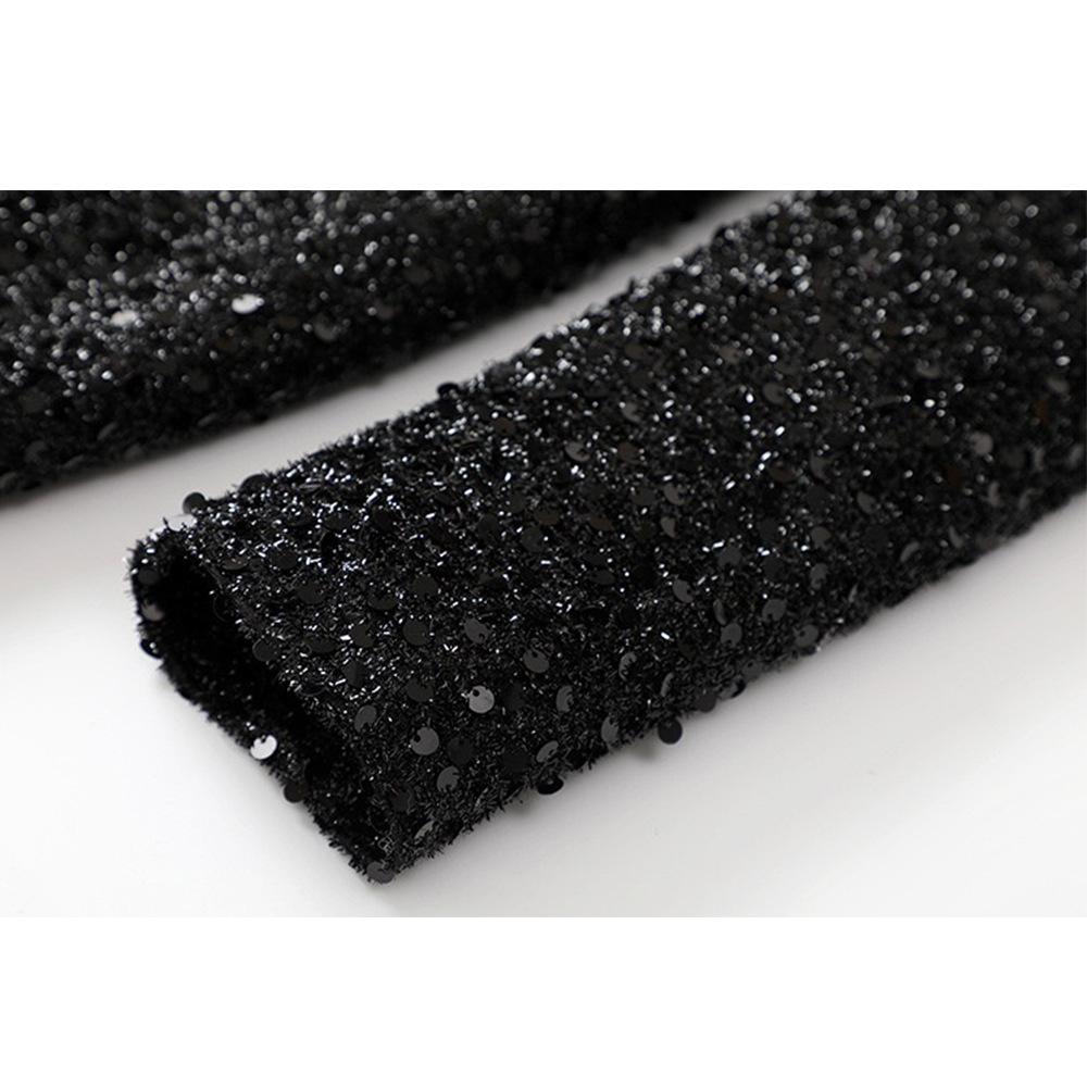 Isla Black Sequin Blazer Mini Dress - ALLARA