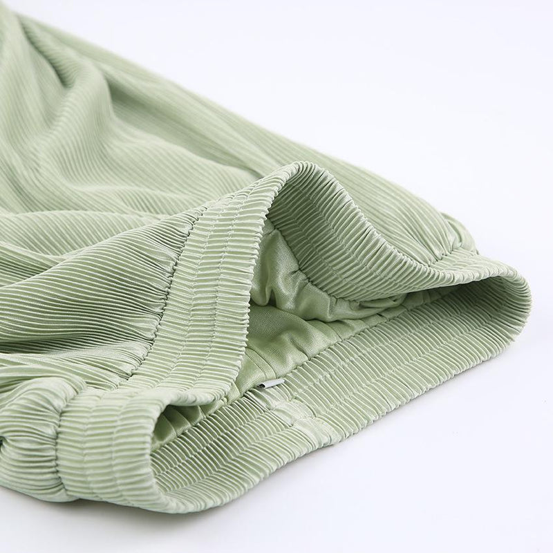 Jessie Green Blouse and Wide Leg Pant Two Piece Set - ALLARA