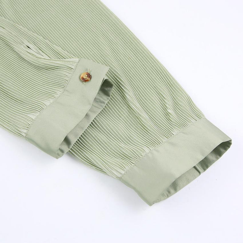 Jessie Green Blouse and Wide Leg Pant Two Piece Set - ALLARA