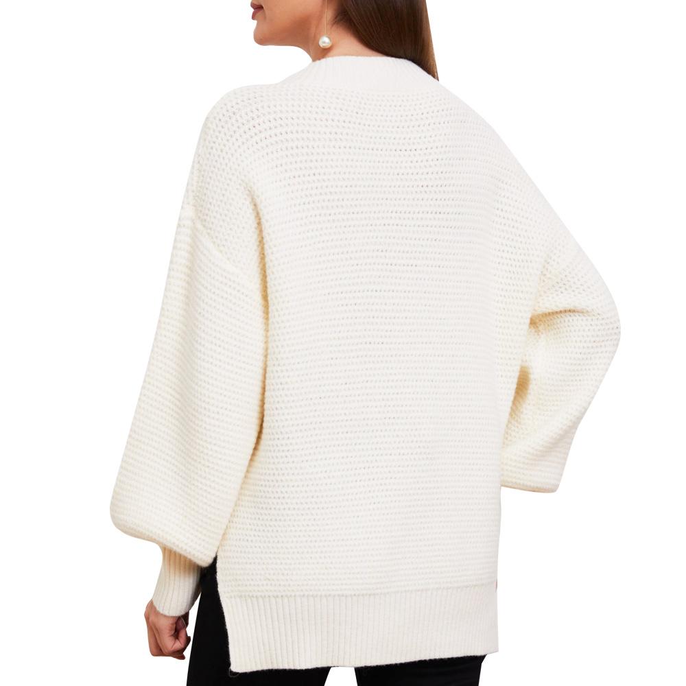 Juliette Pearl Bow-Tie Knit Sweater - ALLARA