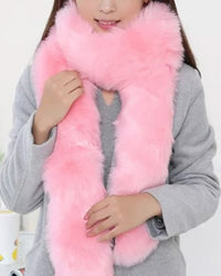 KYIV Long Faux Fur Scarf - ALLARA