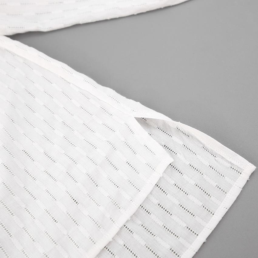 Lavinia White Puff Sleeve Shirt and Shorts Two Piece Set - ALLARA