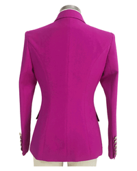 Lucille Purple Double Breasted Blazer - ALLARA