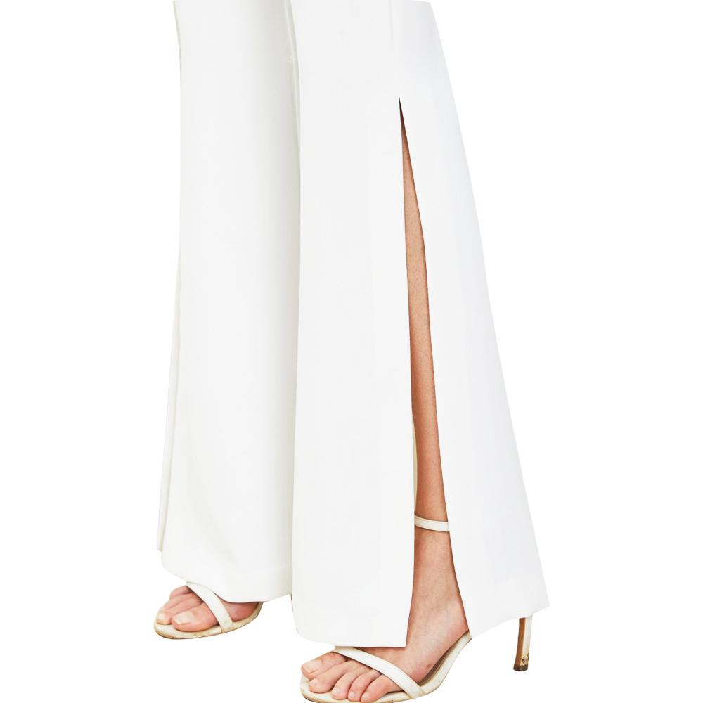 Margot White Crystal Blazer & Pant Two Piece Set - ALLARA