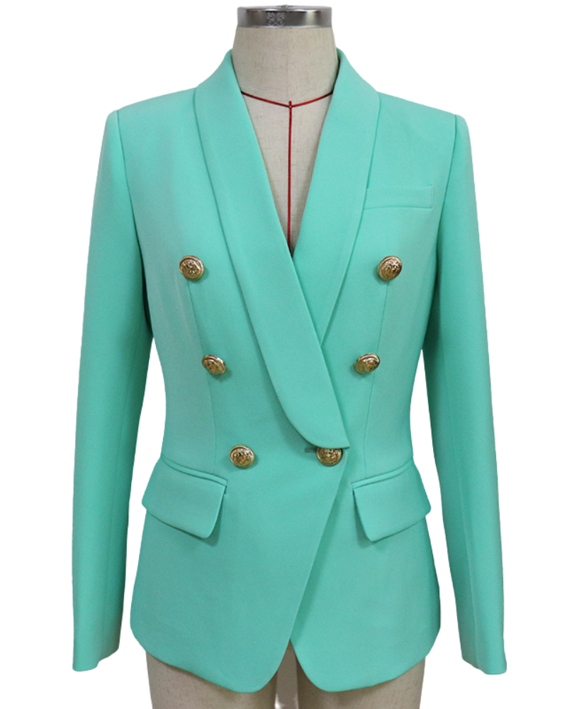 Maria Turquoise Blazer - ALLARA